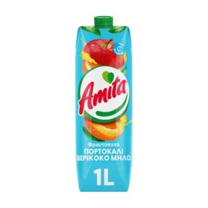 Fruktdryck Apelsin, Aprikos, Äpple - 1L